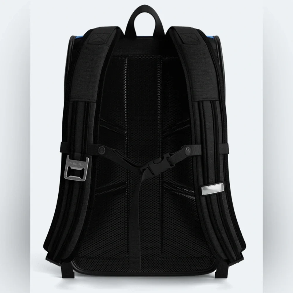 NEW Timbuk2 Custom Prospect Roll Top Laptop Work Backpack Black Gray Blue School
